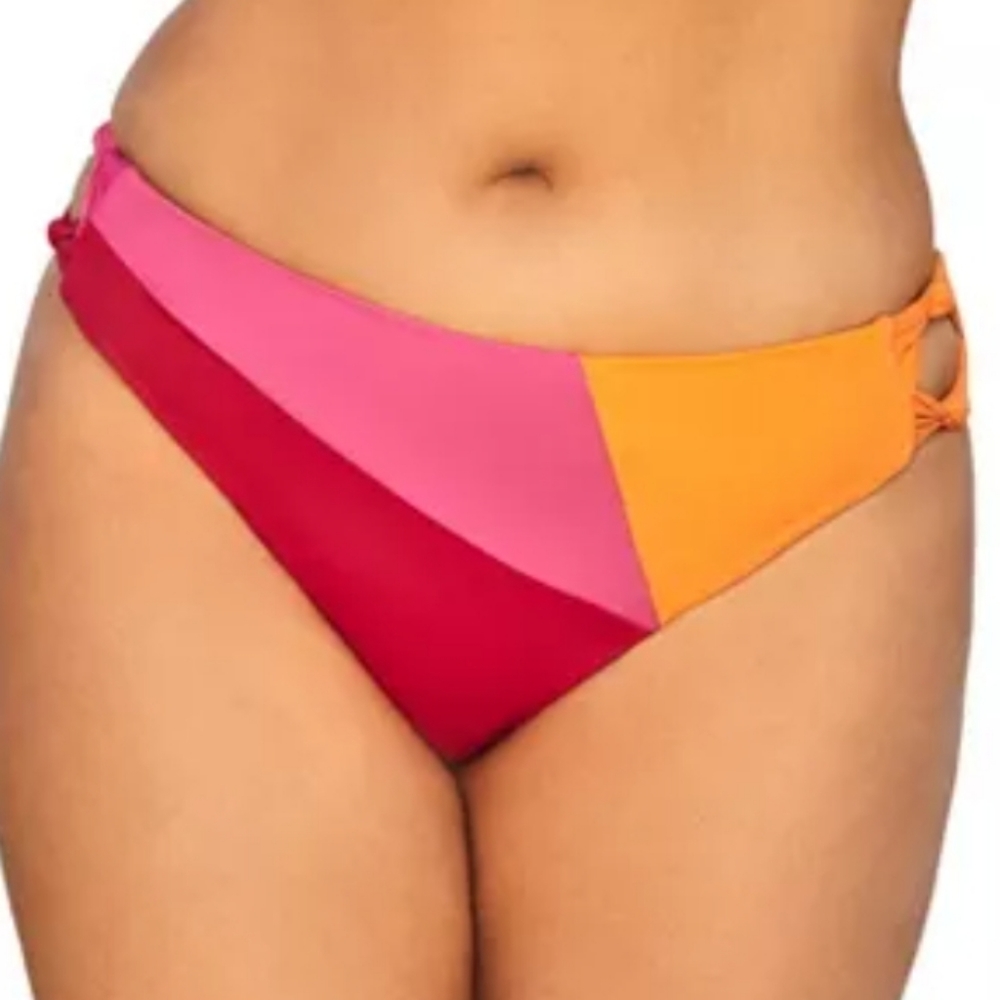 Swimsuits for All Women’s Plus Size Romancer Colorblock Bikini Bottom/ 18.